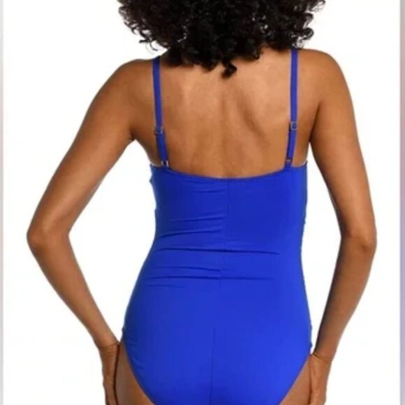 LA BLANCA ROYAL BLUE ONE PIECE LB2XX24 ONE PIECE ROYAL BLUE SIZE 6 NEW WITH TAGS - Picture 2 of 6